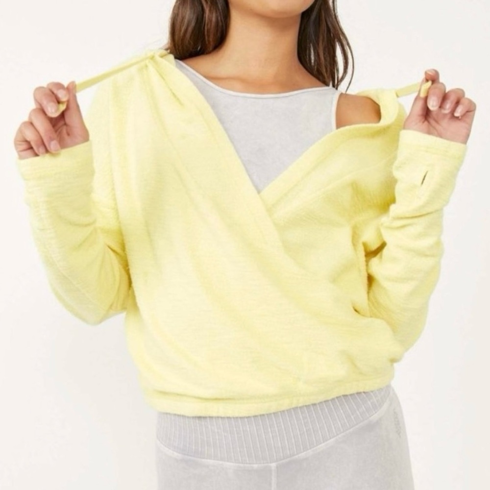 Free People Movement Criss Cross Fresh Squeezed Hoodie • Sz Small